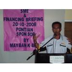 20081020 Pontian CCCI - SME & Financing Briefing